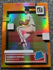 2022 Panini Donruss Rated Rookie Holo Orange Camilo Doval #72 RC